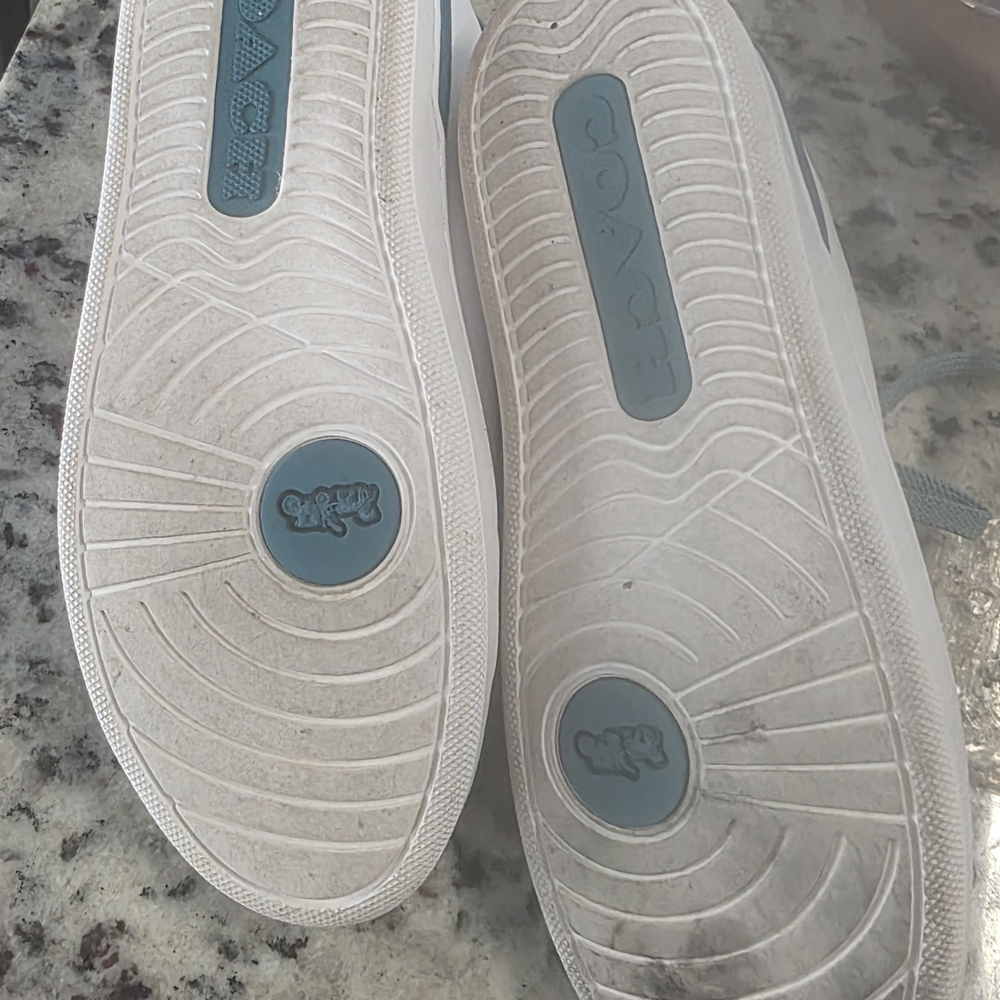 Coach CLIP LEATHER LOW TOPS-White Sneakers - Picture 4 of 5